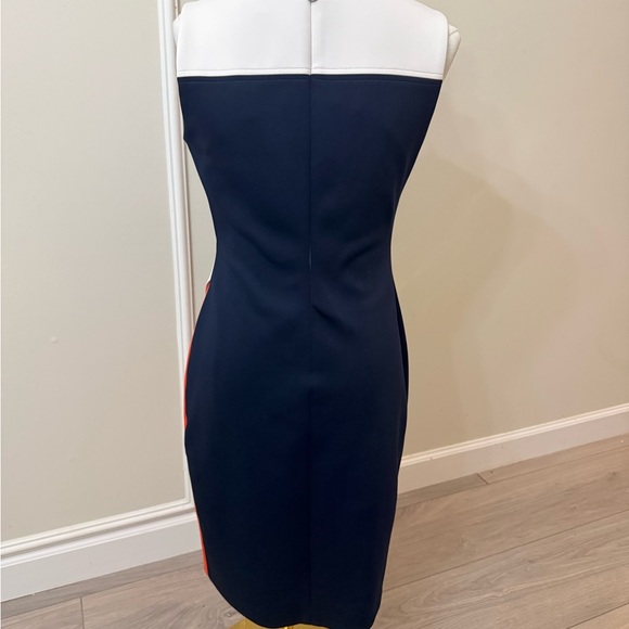 Tommy Hilfiger Navy and Orange Asymmetrical Dress - Picture 5 of 7
